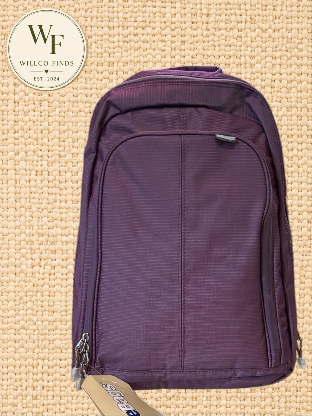 eBags Day Tour Backpack Purple Plum Travel Work Organizer NWT EB2108-11